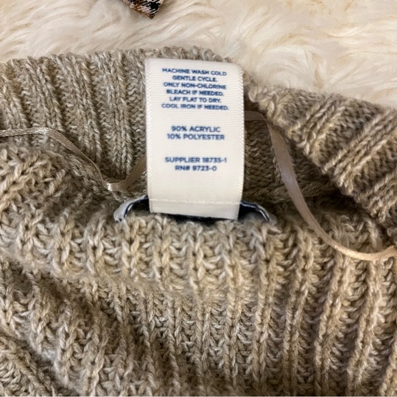 Arizona Jean Co Button Front Oatmeal Cardigan Sweater Sz S - Picture 8 of 8